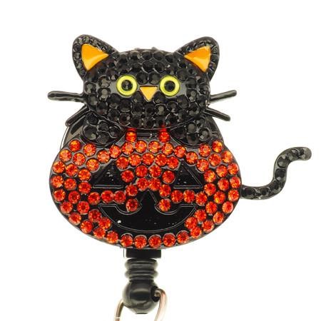 Halloween Cat ID Badge Reel - The Scandinavian Company
